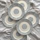 6 iron earthenware flat plates "Renaissance" Creil et Montereau