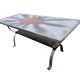 Vintage space age coffee table with chrome frame