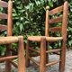 paire de chaises brut rustique 1940-1950