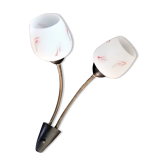 Applique articulée tulipes opaline vintage rockabilly