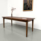 Oak dining table with tapered legs, 1970s.