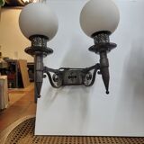 Paire d'appliques mural en fer