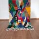 Berber rug Boujad abstract contemporary 1m60 on 1m05