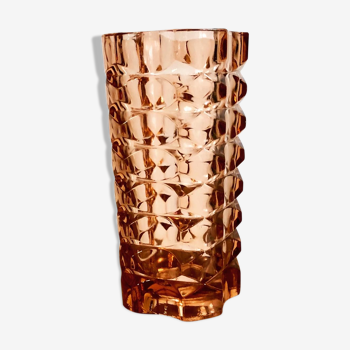 Pink art deco vase