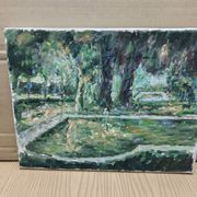 paysage à l'huile