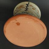 Ceramic tea light holder with signature to identify, 20th century