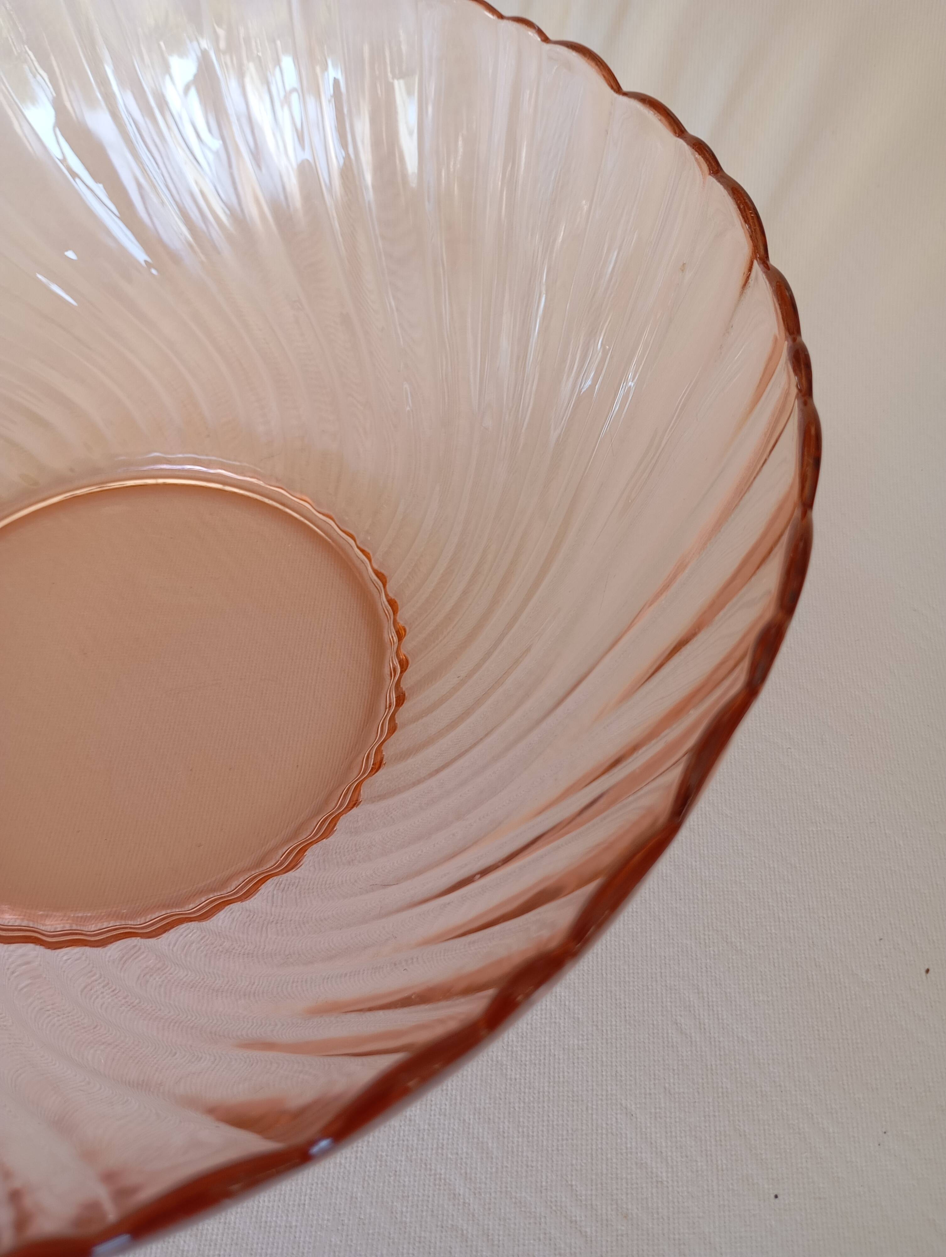 Rosaline Arcoroc glass salad bowl