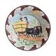 Large terracotta dish signed