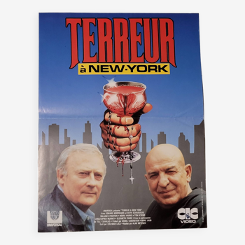 affiche du film Terreur à New-York - vintage 1988 / 1989