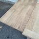 20th century extendable farmhouse dining table renovated in raw wood 225cm