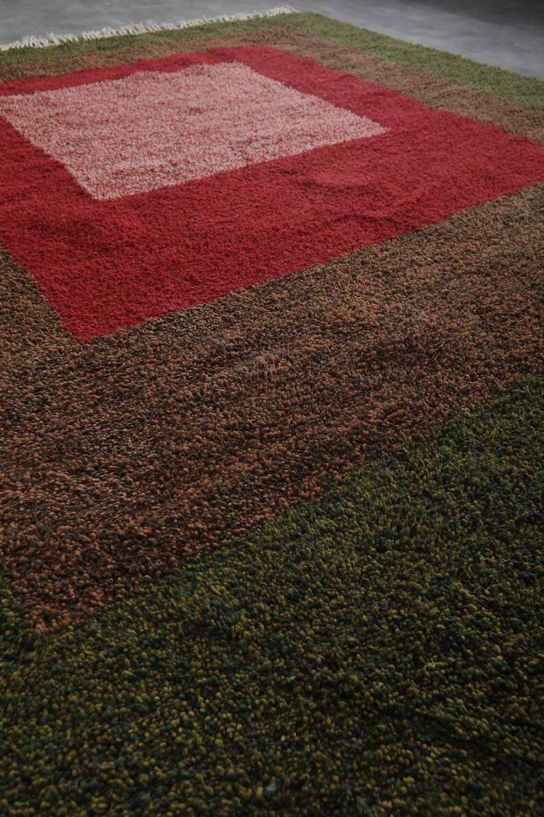 Handmade traditional Beni Ourain Berber rug 2.5/1.5 m