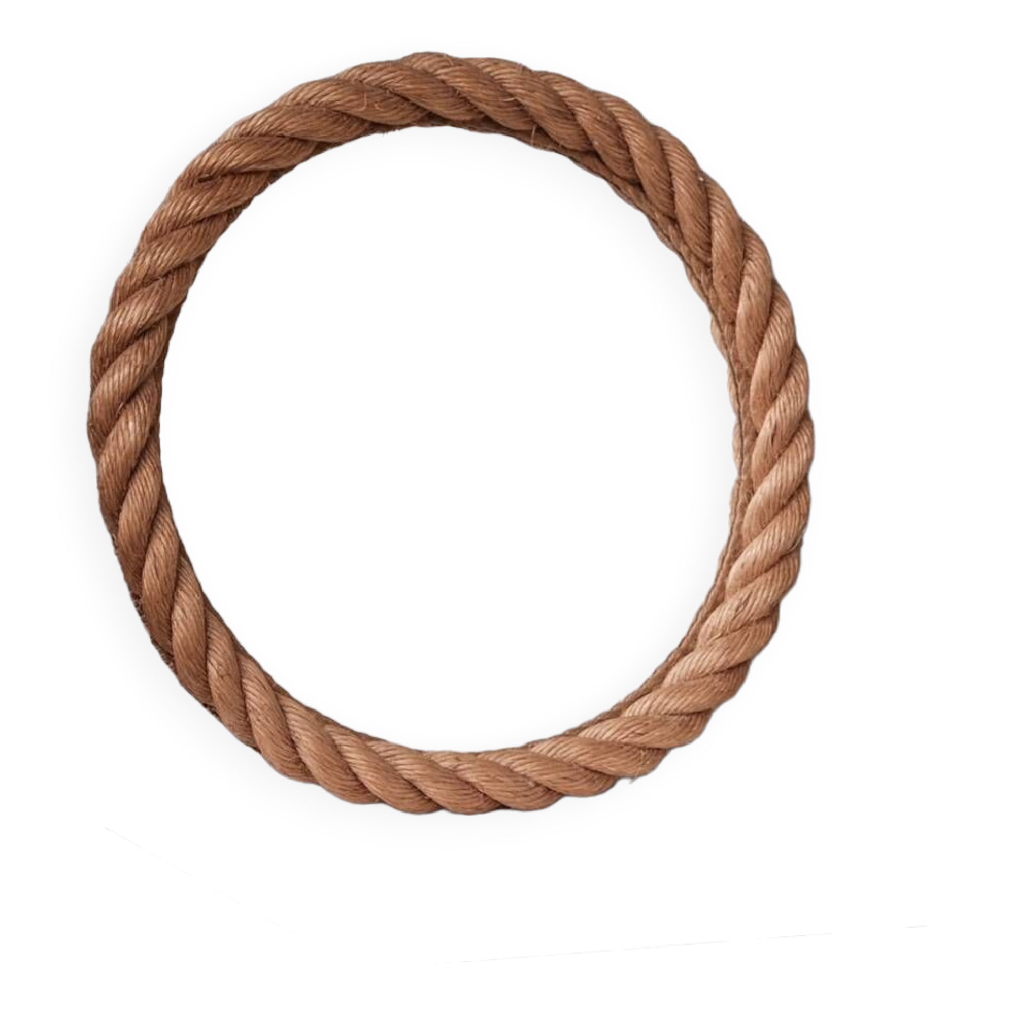 Rope mid-century french circular mirror