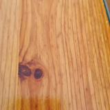 Italian pine and glass coffee table