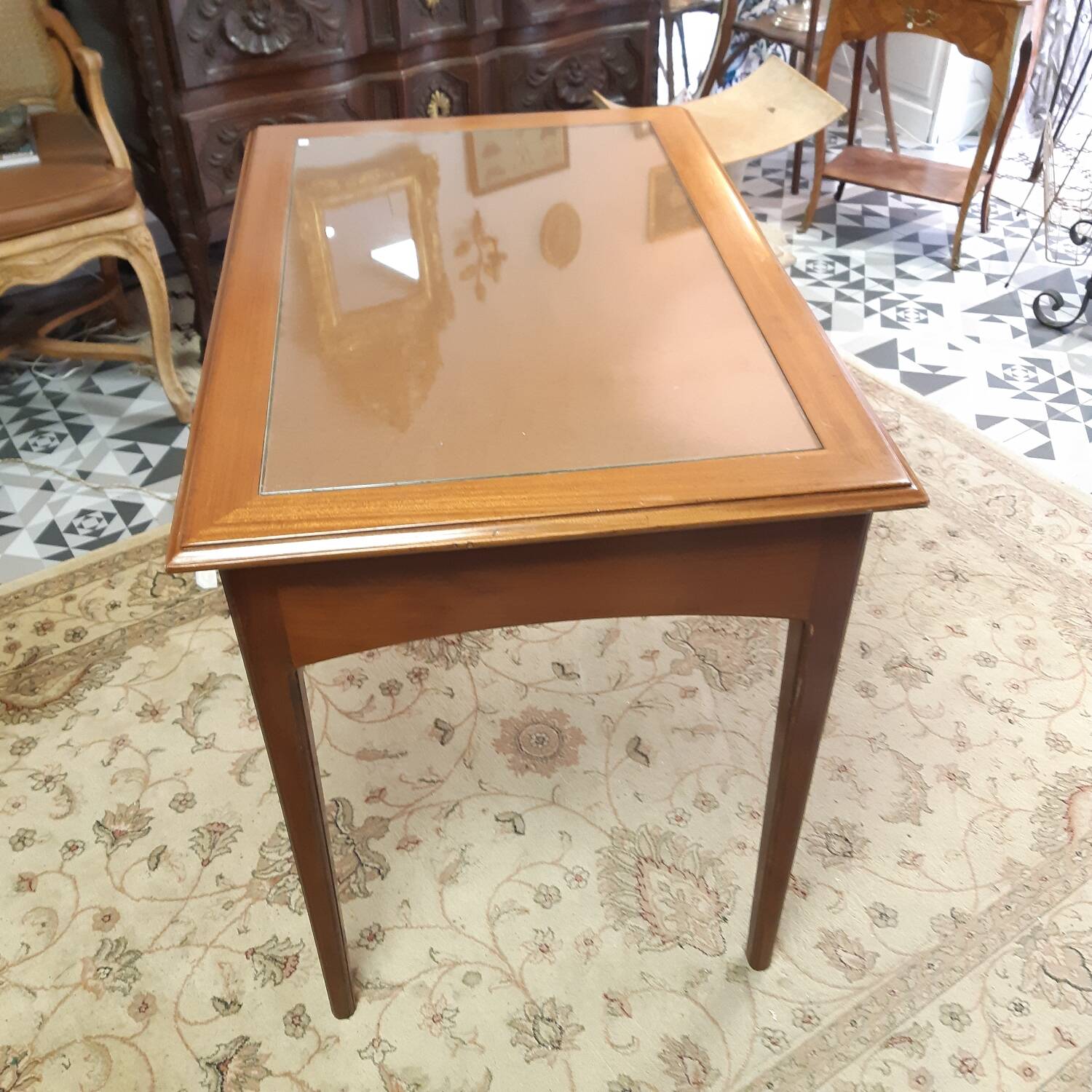 Bureau art nouveau en acajou