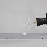 1930s Bauhaus tubular wall light, chrome & glass, Czechoslovakia