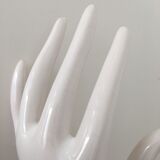 Hand ringed white ceramic 70