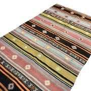 Oushak Kilim Runner en laine vintage
