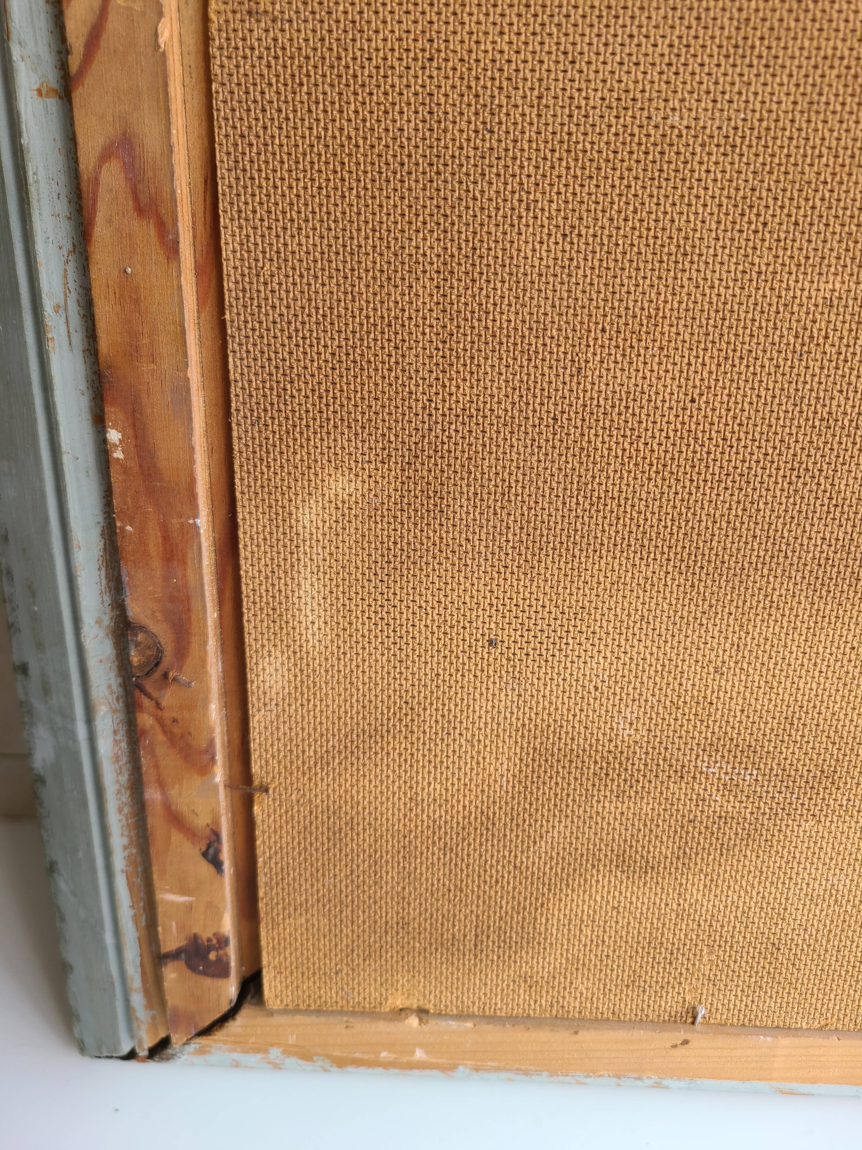 Painting 1965 industrial construction site