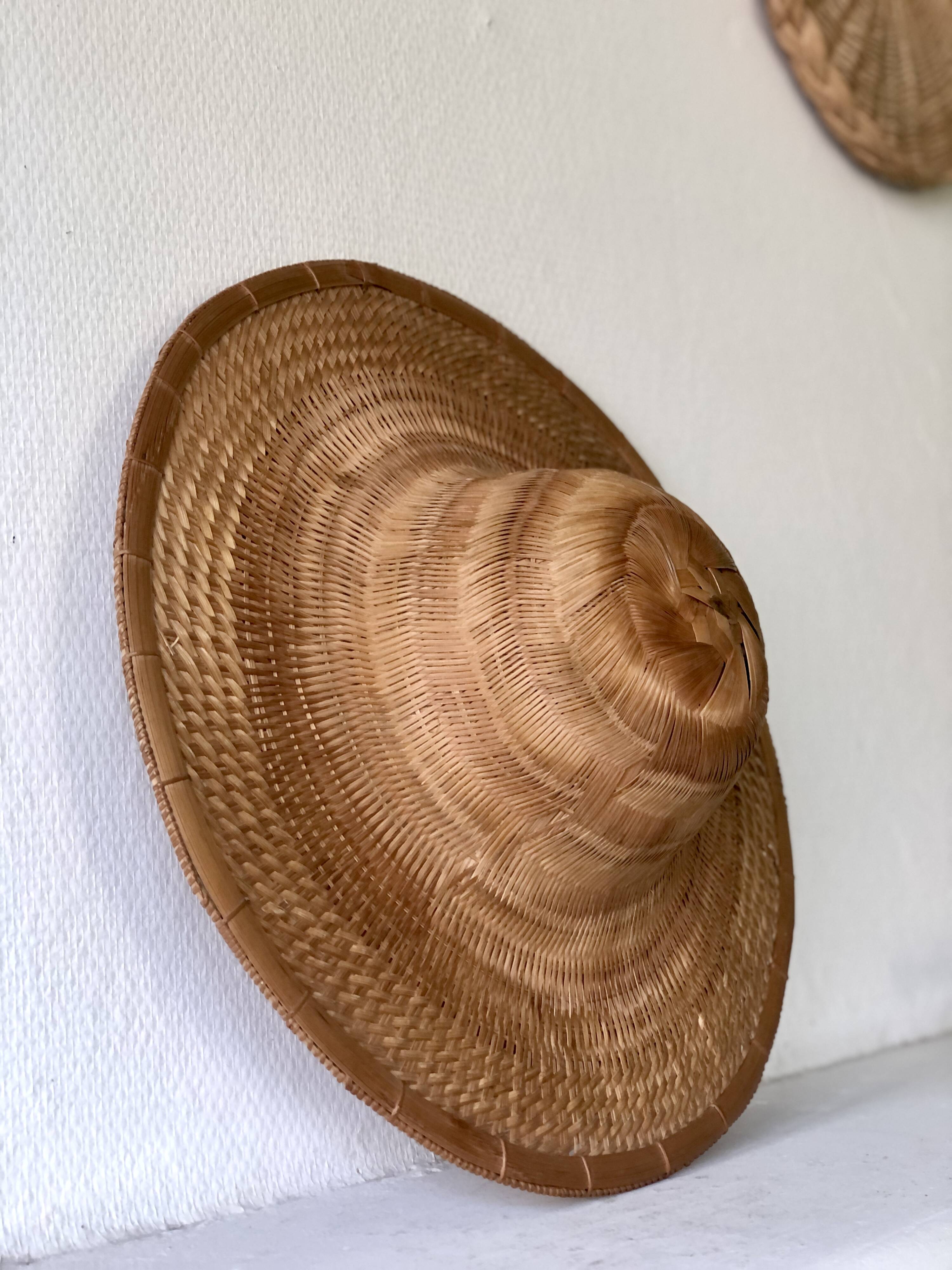 Decorative rattan hat