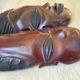 Masques africains en bois d’ébène vintage