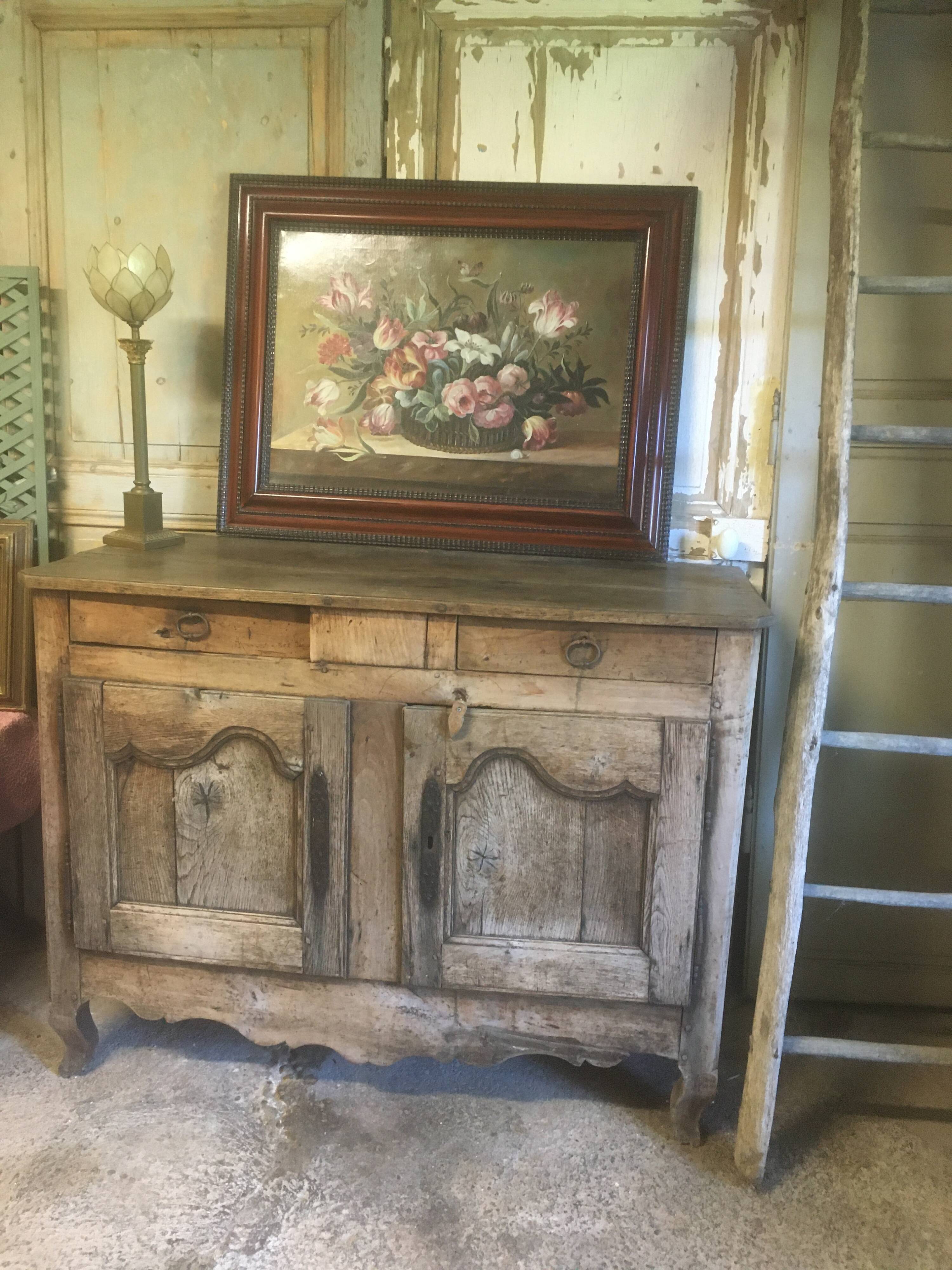 Flower bouquet composition on canvas 91x71.