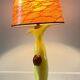 Vintage signed art ceramic lamp