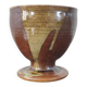 Vintage stoneware cup / high mug - Brutalist design