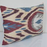 12" x 18" ikat lumbar cushion, decorative throw pillowcase, throw ikat pillow, sofa pillow