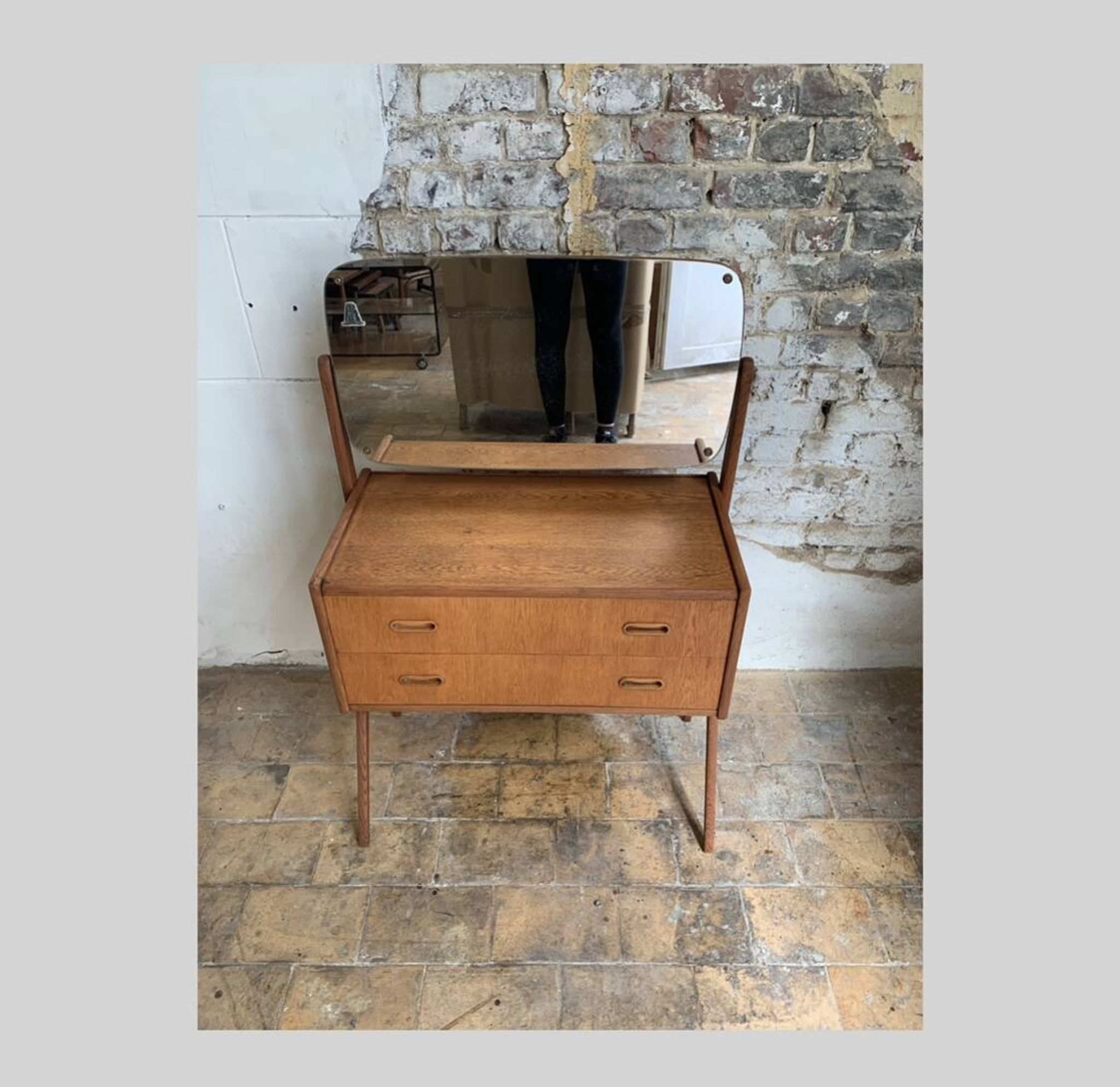 Danish teak dressing table by A.G. Spelj Kobberskyttet, 1960s.