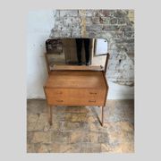 Danish teak dressing table by A.G. Spelj Kobberskyttet, 1960s.