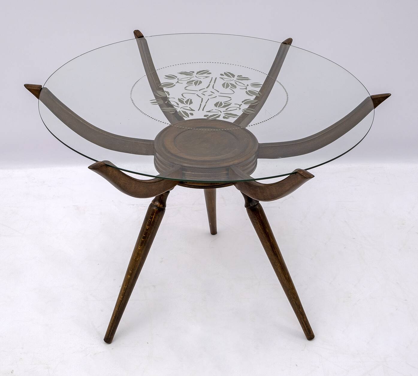 Carlo De Carli Mid-Century Modern Italian "Spider" Coffee Table, 1950