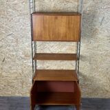 60s 70s teak shelf wall shelf WHB Germany string shelf Danish design