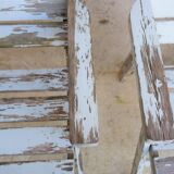 Vintage wooden folding garden chair