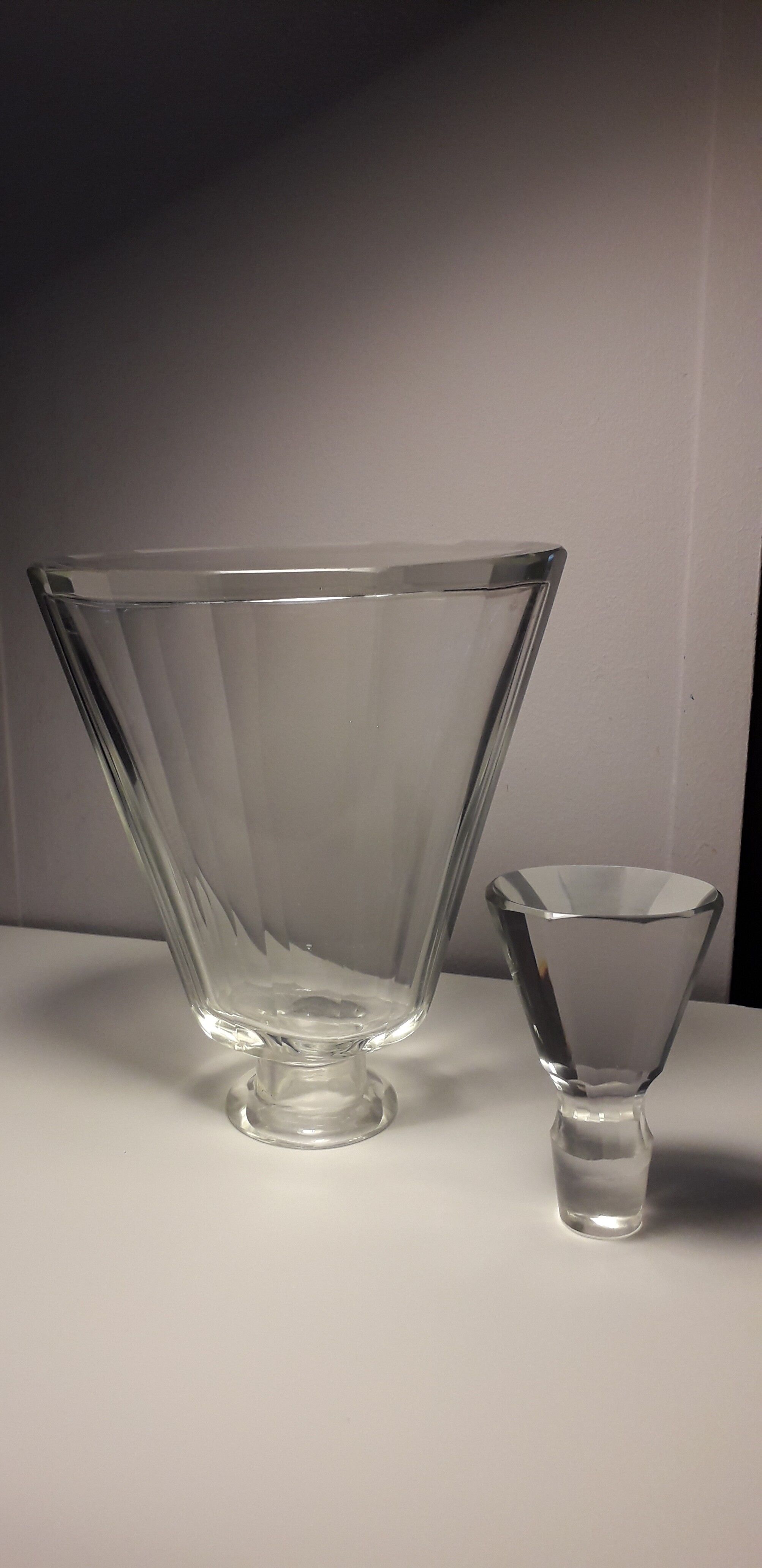 Bohemian glass bottle