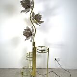 Lampe lotus dorée à 3 niveaux
