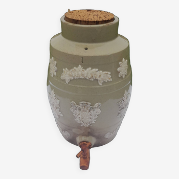 Vinegar pot in glazed stoneware with Paris coat of arms late 19th century