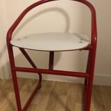Samo brand red lab stool from the 60s