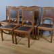 Set of 6 walnut chairs, Art Nouveau – Early 20th century