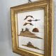Wabi sabi wood and leaf board, gold leaf wood frame
