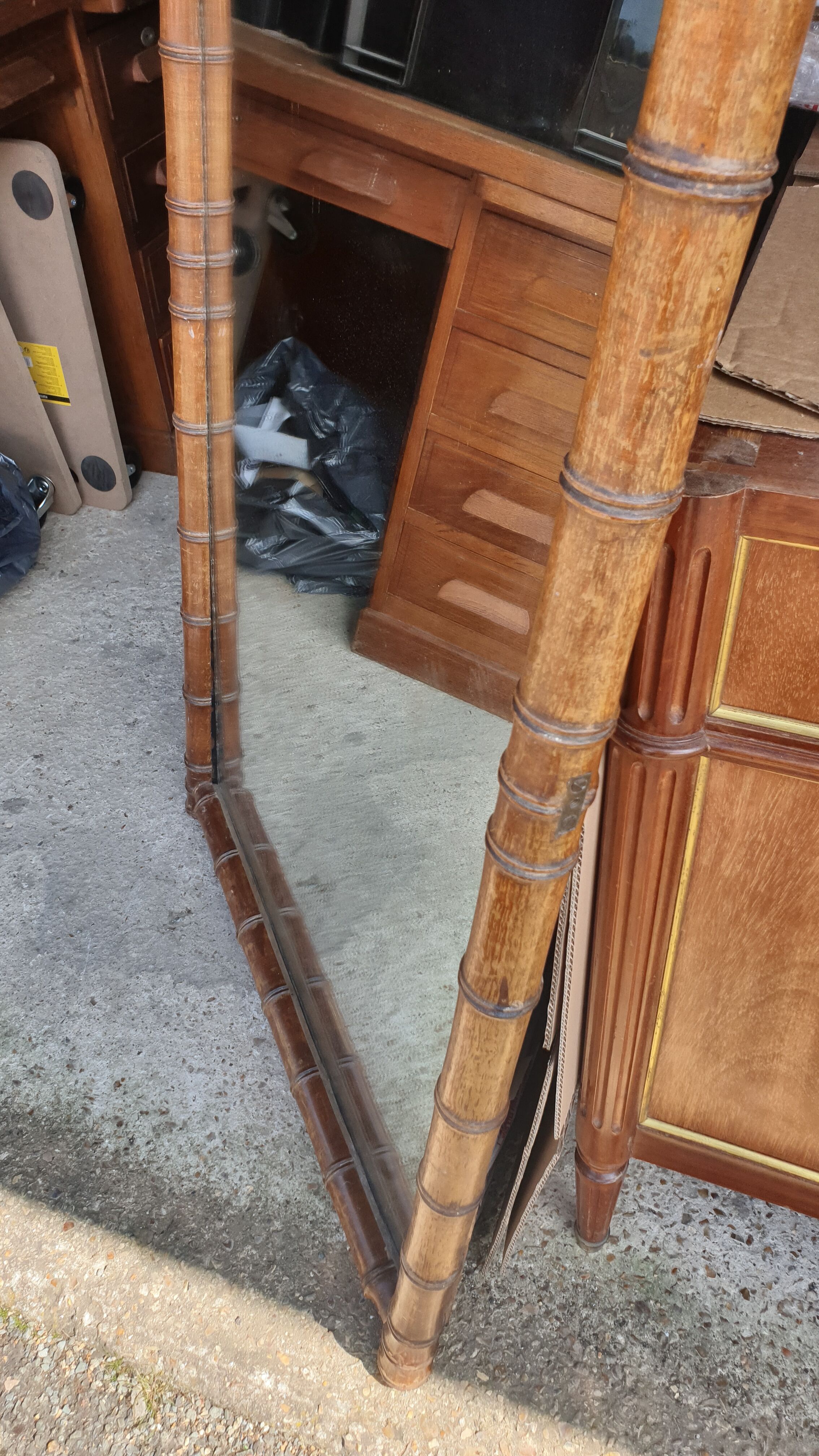 Colonial mirror late nineteenth 130x74cm