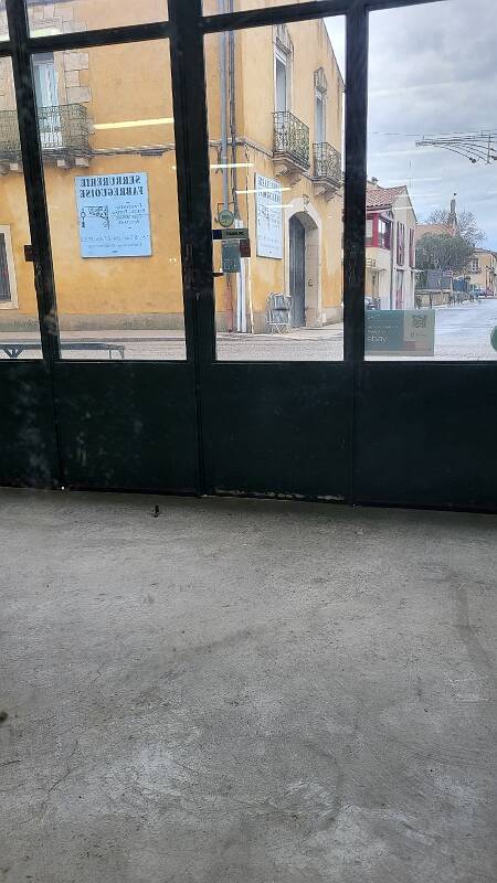 Antique wooden mirror