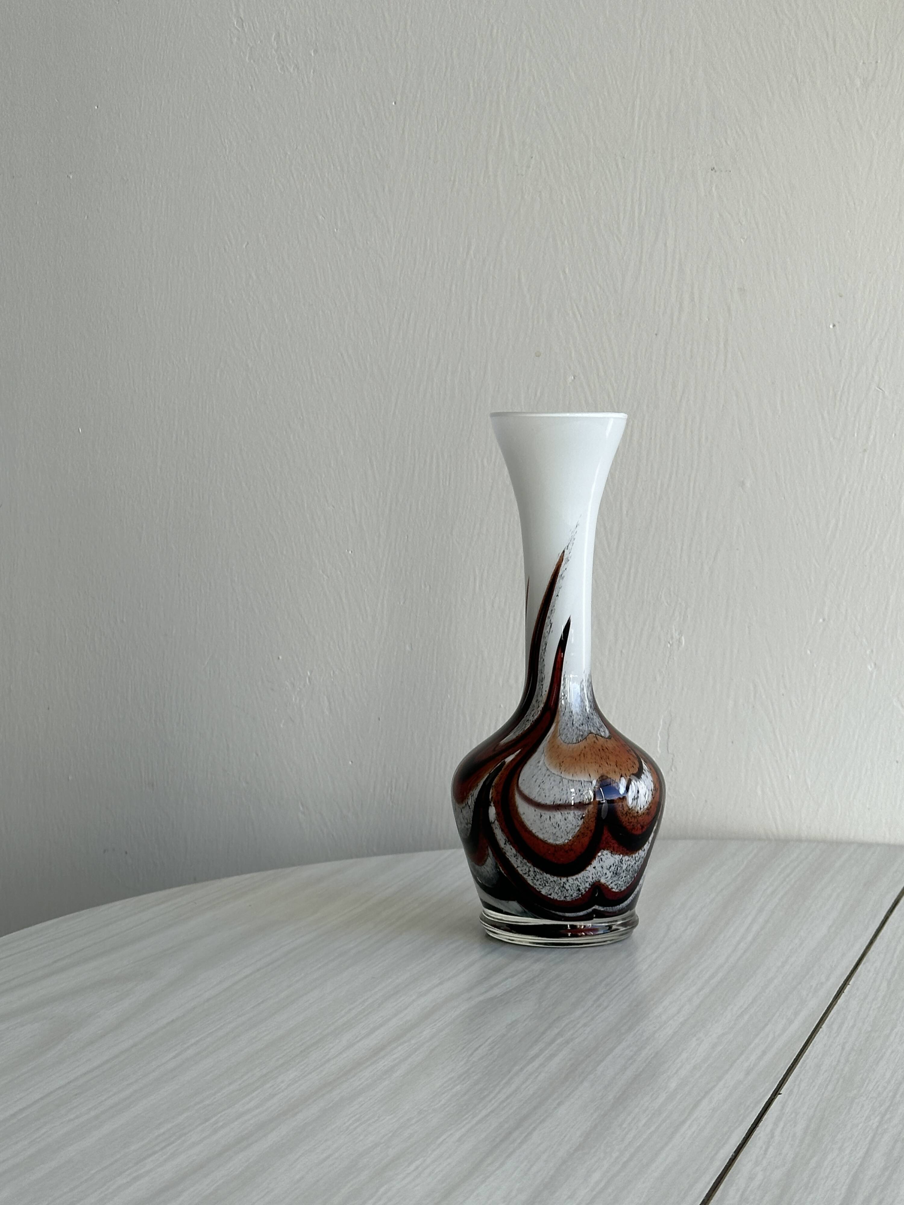 Vintage blown glass soliflore vase