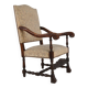 19th Century Renaissance carved oak Throne Armchair, France 1850s
