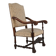 19th Century Renaissance carved oak Throne Armchair, France 1850s