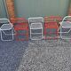 Series of 5 Talin folding metal chairs