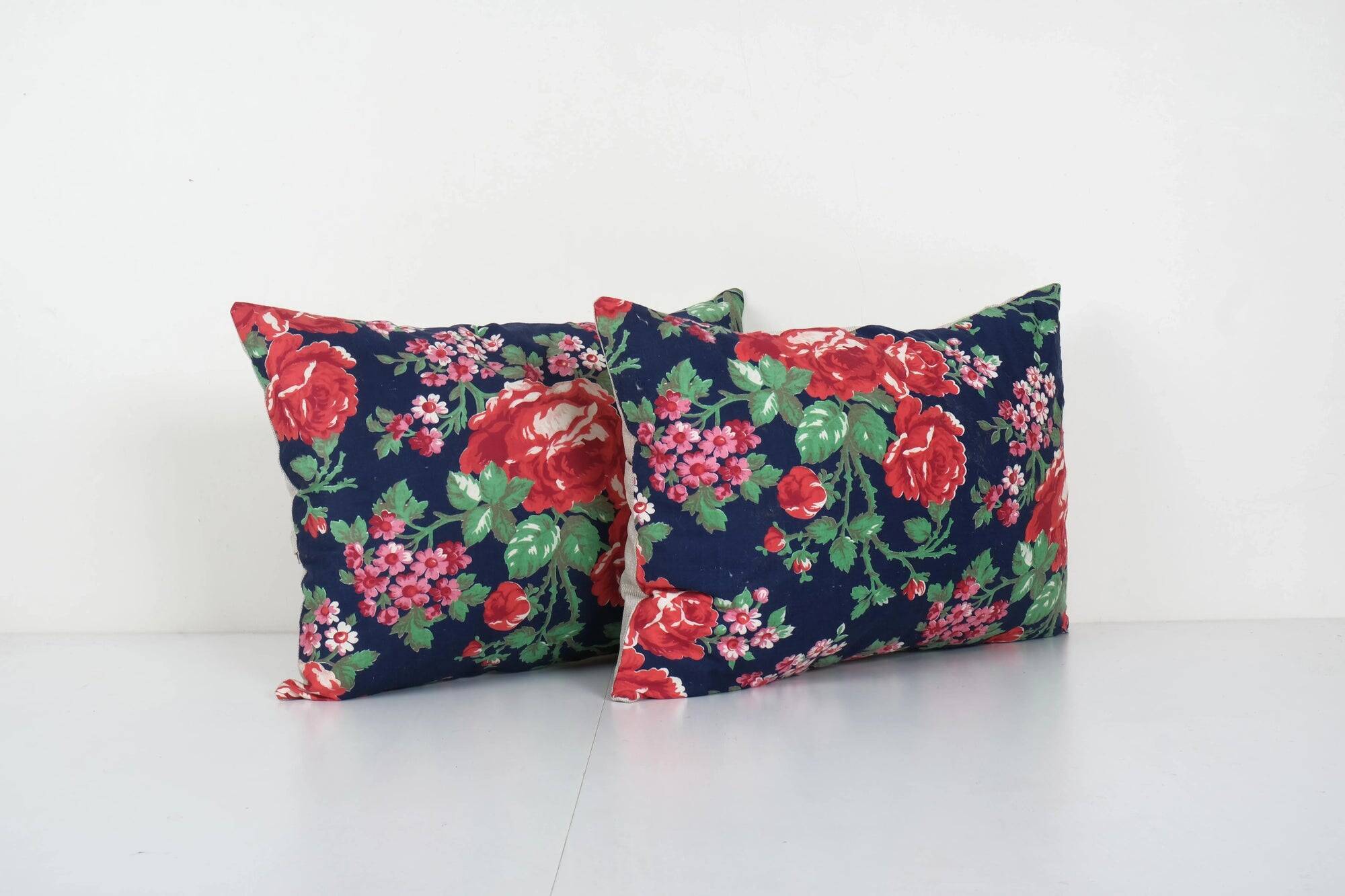 Set of 2 vintage Turkish cushion covers 61x36 cm