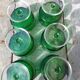 Luminarc green champagne glasses