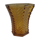 Art Deco brown glass vase