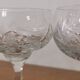 4 cut crystal champagne glasses
