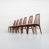Set of 6 Niels Koefoed Eva Dining Chairs